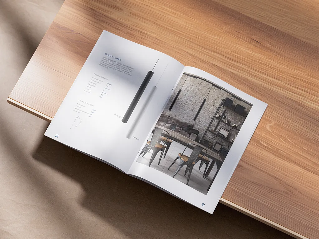 Modernes Layout für einen Smart Home Beleuchtungskatalog - Seite 2